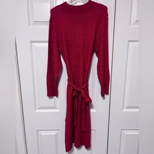 3/$30 Mix & Match - H&M Red Long Sleeve Sweater Dress, XS